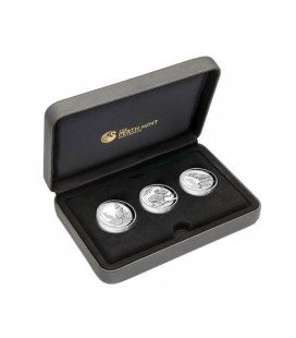 Australian 2016 High Relief Silver Proof Three-Coin Collection