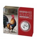 Lunar Series II 2017 Year of the Rooster 1oz Silver Proof High Relief Coin