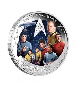 Star Trek: The Original Series – U.S.S. Enterprise NCC-1701 Crew 2016 2oz Silver Proof Coin