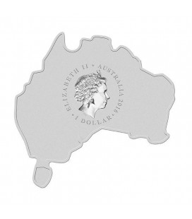 Australian Map Shaped Coin – Dingo 1oz Silver Coin