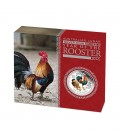 Lunar 2017 Year of the Rooster 1oz Silver Proof Coloured