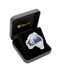 Map Shaped Coin Series – Great White Shark 2016 1oz Silver Coin