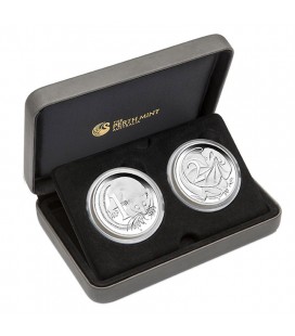 50th Anniversary of Australian Decimal Currency 2016 1oz Silver Proof Two-Coin Set