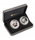 Good Fortune Series - Wealth and Wisdom 2016 1oz Silver Two-COin Set