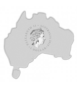 Map Shaped Coin Series – Redback Spider 2015 1oz Silver Coin