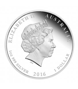 Lunar Series II 2016 Year of the Monkey Silver Proof Coloured Editions