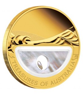 Treasures of Australia - Pearls 1oz Gold Proof Locket Coin