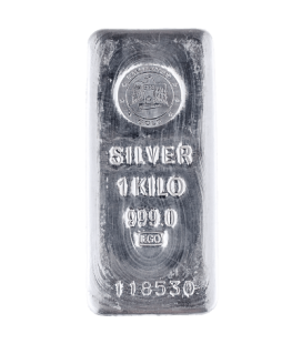 Emirates 1 Kilogram Silver Cast Bar 999.0