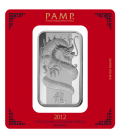 Lunar Dragon Silver Rectangular Ingot - 100g