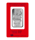 Lunar Dragon Silver Rectangular Ingot - 1oz