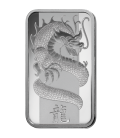 Lunar Dragon Silver Rectangular Ingot - 1oz