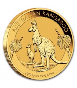 Australia 1/2 oz Gold Kangaroo BU