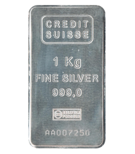 1 KILOGRAM CREDIT SUISSE SILVER BAR