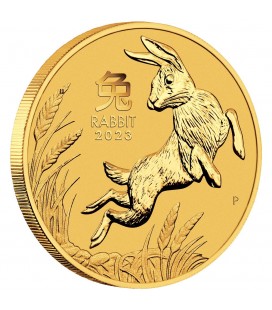 Australia 1/2 oz Gold Lunar Rabbit BU