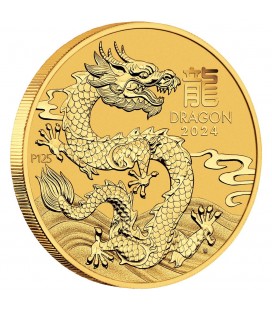 Australian Lunar Series III 2024 Year of the Dragon 10oz Gold Bullion Coin