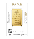 PAMP 3 Tola Gold Bar