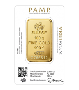 PAMP 100 Gram Gold Bar
