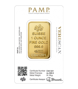 PAMP 1 Ounce Gold Bar